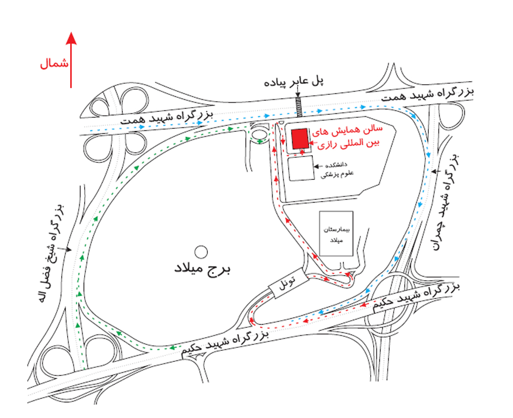 کروکی برج میلاد تهران